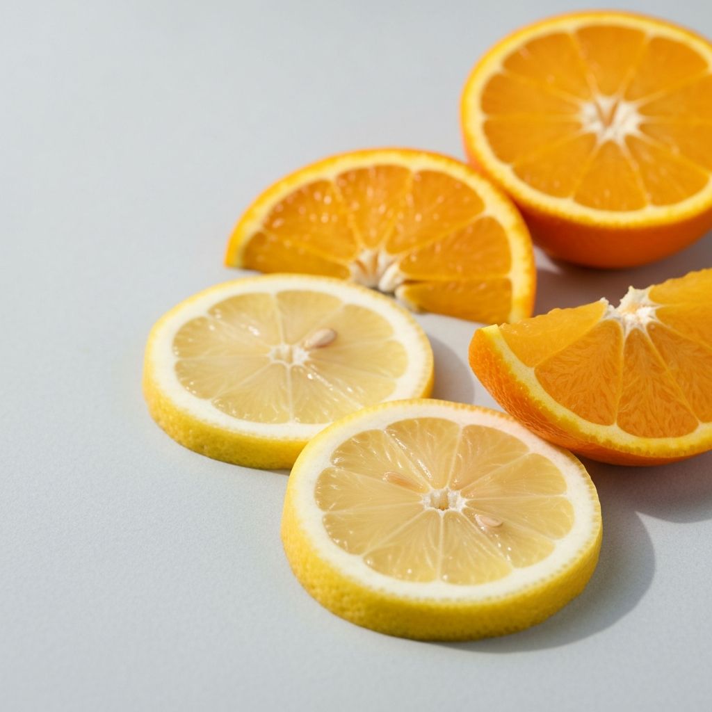 Zitrusfrüchte Scheiben